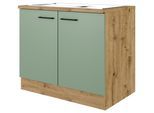 Spülmaschinenschrank Cara ca. 100x85x57 cm Grün/Eiche