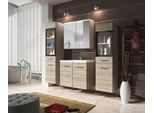 Badmöbel-Set 5-tlg. Madrit mit LED ca. 120 cm San Remo Eiche