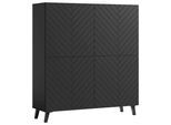 Highboard Phuket ca. 120x132 cm Schwarz