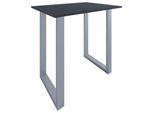 Bartisch XONA Silber/ Honigeiche ca.110x102x80cm