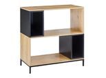 Regal Megy Eichefarben/Schwarz MDF