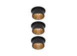 Deckenleuchte Coin Gil in Schwarz/Goldfarben max. 6 W Deckenlampe