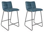 Barhocker-Set Jeremy 2er-Set ca. 44x87 cm Türkis
