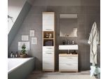 Badezimmer Lambada 3-tlg. ca. 97 cm Eiche/Weiß