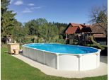Schwimmbecken OV 132 Weiß 730x370x130cm