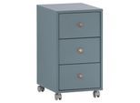 Rollcontainer Serie 500 Blau ca. 32,6x59,7x39,1cm