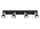 Strahler Drew in Schwarz/Gold max. 35 Watt
