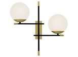 Wandleuchte Nostalgia Schwarz/Gold max. 40 Watt Wandlampe