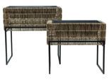 Übertopf-Set Fauna Braun/Schwarz, 2er Set