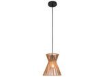Hängeleuchte Naturm in Natur/Schwarz max. 25 Watt