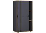 Aktenschrank Salia B60 Anthrazit/Honigeiche