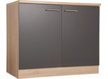 Spülunterschrank Merle Grau/Eichefarben