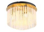 Deckenleuchte Gorley Schwarz/Goldfarben max. 40Watt Deckenlampe