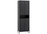 Schuhschrank Janne ca.60,2x185,5x33,1cm Schwarz