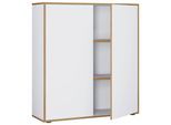 Aktenschrank Salia B100 Weiß/Honigeiche