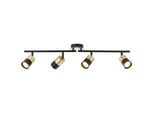 Deckenleuchte Maribel in Schwarz/Messing max. 5 Watt Deckenlampe