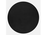 Hochflorteppich Pouffy Schwarz ø ca. 200cm