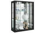 Hängevitrine Udina in Schwarz