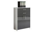Aktenschrank Office Edition Weiß/Anthrazit