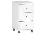 Rollcontainer Serie 500 Weiß ca. 32,6x59,7x39,1cm