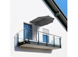 Ampelschirm Salerno Mezza ca.150x228x150cm Anthrazit