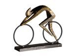 Skulptur Racer Schwarz/Bronzefarben