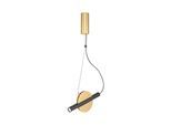 Pendelleuchte Enigma Messingfarben max. 5 Watt