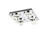 LED-Deckenleuchte Lolasmart Silberfarben max. 25 Watt Deckenlampe