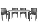Gartenset 5-tlg. Metall/Textil /Kunststoff/Holzwerkstoff