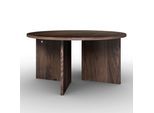 Couchtisch Celina Walnussfarben MDF rund