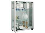 Vitrine Sintalo mit LED ca. 60x80 cm Weiß