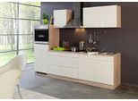 Küchenblock "Cardiff" Creme /Eiche inkl. E-Geräte