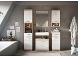 Badezimmer Lambada 5-tlg. ca. 134 cm Eiche/Weiß