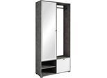 Garderobe Dino ca. 90x190 cm Anthr./Weiß