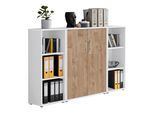 Aktenschrank Office Edition Sw Set 2 Weiß/Eichefarben