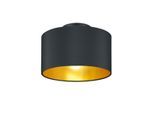 Deckenleuchte Hostel in Schwarz/Gold max. 40 Watt Deckenlampe