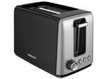 Toaster Joser in Schwarz/Edelstahlfarben