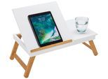 Laptoptisch in Weiß/Naturfarben