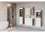 Badmöbel-Set 5-tlg. Madrit mit LED ca. 120 cm Weiß