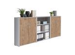 Aktenschrank Office Edition Sw Set 9 Grau/Eichefarben