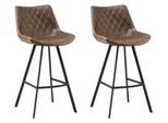 Barhocker-Set Bowie 2er-Set ca. 58x102 cm Taupe