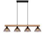 Hängeleuchte Lindi Naturfarben/Schwarz max.15Watt