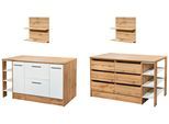 Kücheninsel Hilde ca. 150x90x90cm Wildeiche/Weiß