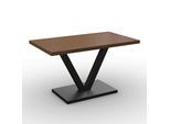Esstisch Loca Walnussfarben MDF ca. 140x80x76 cm
