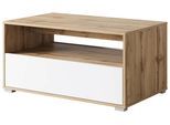 Couchtisch Narobi-II ca. 90x45x55 cm Eiche/Weiß