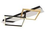 LED-Deckenleuchte Lesina Goldfarben/Schwarz max 24 Watt Deckenlampe