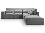 Ecksofa Lux Grau Webstoff