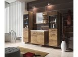 Badmöbel-Set 5-tlg. Madrit mit LED ca. 120 cm Kastanieneiche