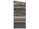 Flachwebteppich in Grau