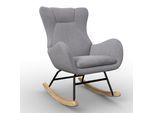 Schaukelsessel Emilio Chenille Grau